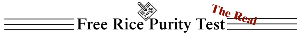 Rice Purity Test Image